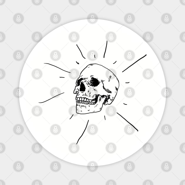 Skull vector Magnet by Karliefie